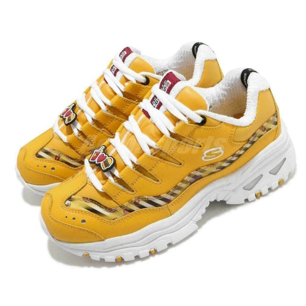 SKECHERS Energy Animated Outlook Yellow Women Size 5.5 LINE FRIENDS